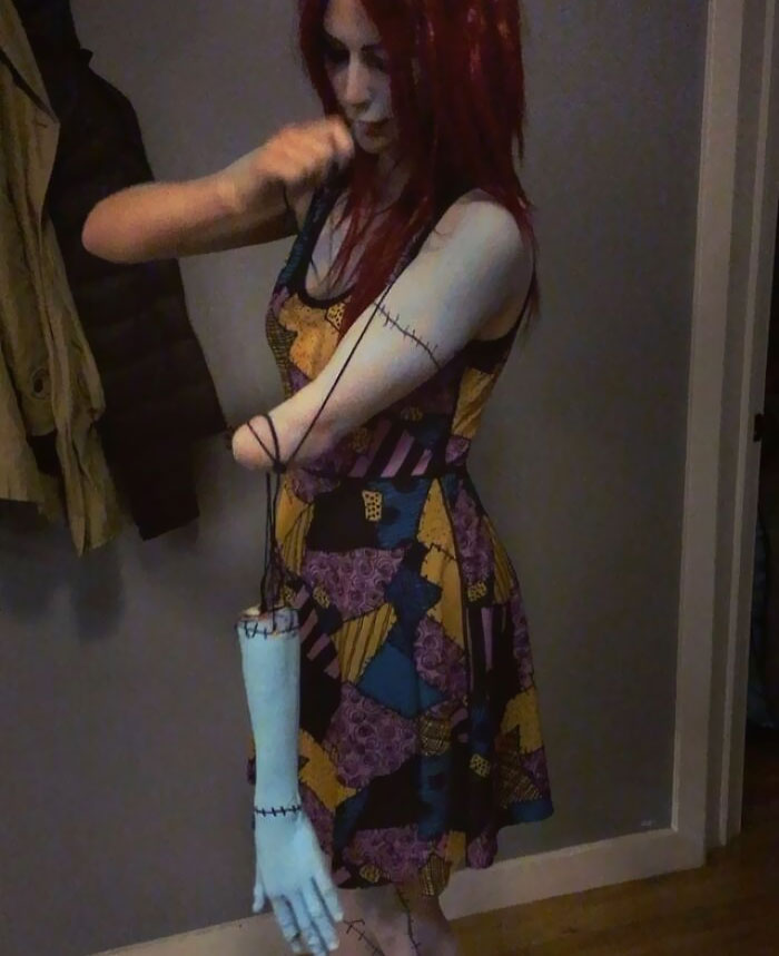 I Don't Know If It's Held Up After A Full Day Of Teaching, But Here's My Sally Costume