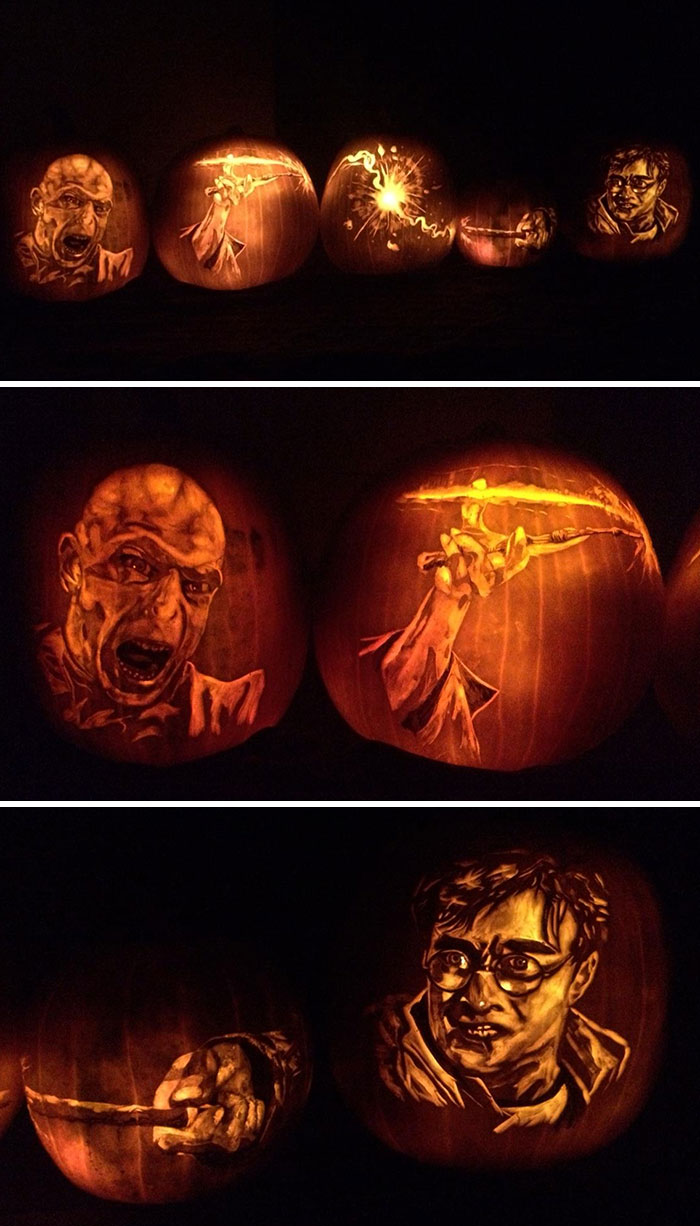 Mis calabazas de 2014: Harry contra Voldemort