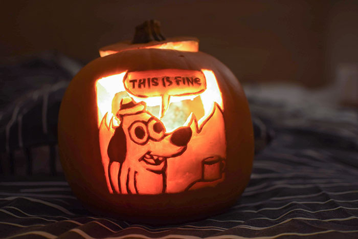 I Carved A Pumpkin To Sum Up 2020