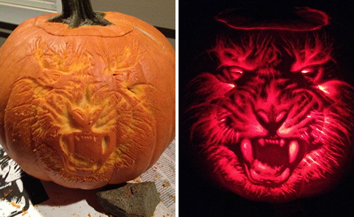 Really Surprised How Well My Pumpkin Carving Turned Out
