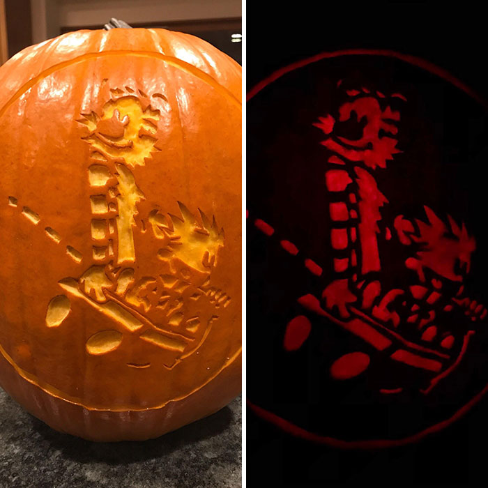 Ready For The Office Pumpkin Contest (This Time With The Candle)