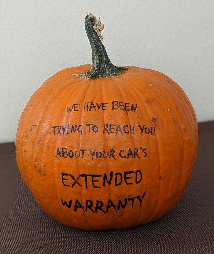 Just Finished Decorating Our Annual Scary Pumpkin