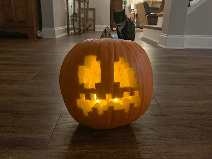 My Attempt At A Minecraft Jack O'Lantern