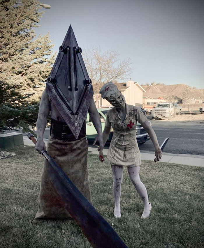 Pyramid Head And Nurse Halloween 2020