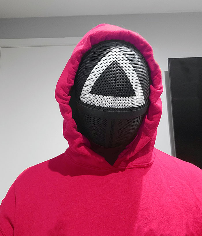 Helping My Friend With A Halloween Costume. I Think We Are Off To A Good Start