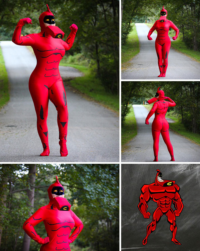 I'm Doing A Costume A Day For The Month Of October. Today I Went As The Fever Dream That Is The Crimson Chin