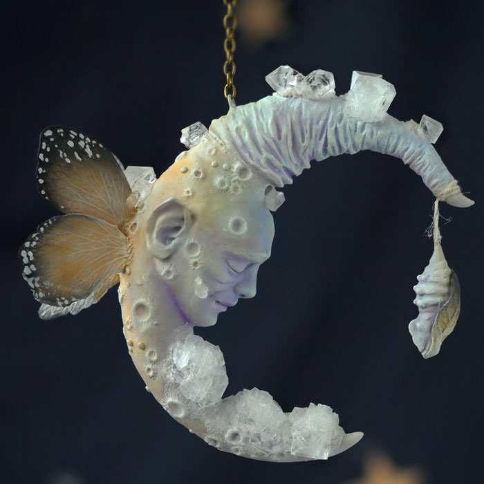 I Create Fantasy-Inspired Sculptures And Grow Crystals On Top Of Them (18 Pics)