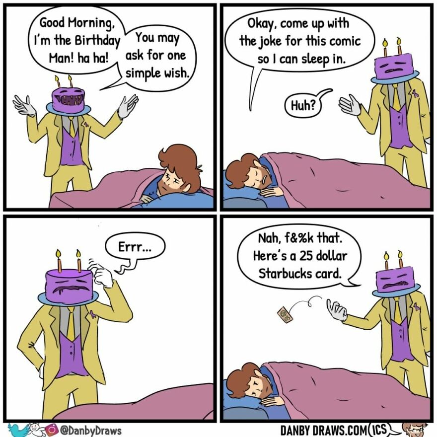 Artist Makes Random Comics That Promise To Color Your Day (59 Comics)