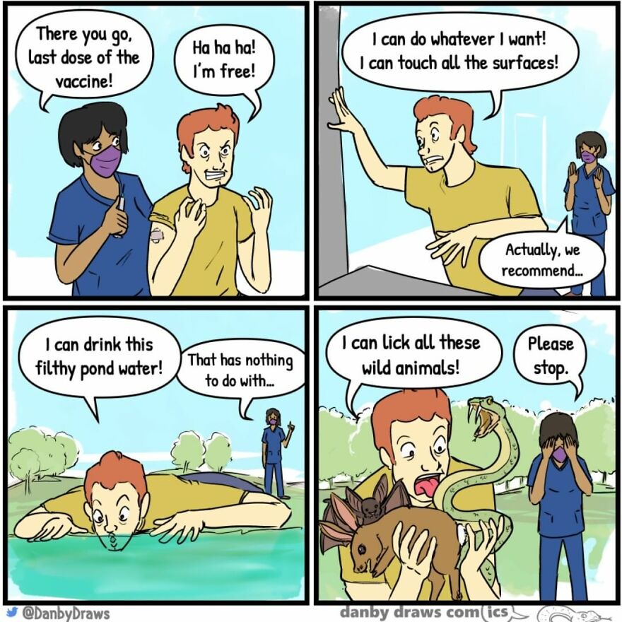 Artist Makes Random Comics That Promise To Color Your Day (59 Comics)