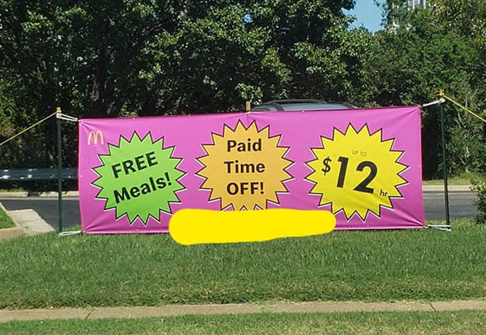 Notice The Extremely Small "Up To" Could've Fooled Me If I Wasn't At A Stoplight