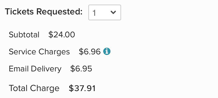 A $6.95 E-Mail Delivery Fee