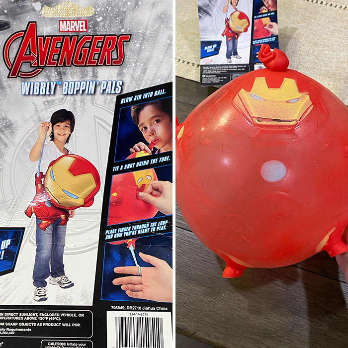 This Iron Man Blow Up Toy