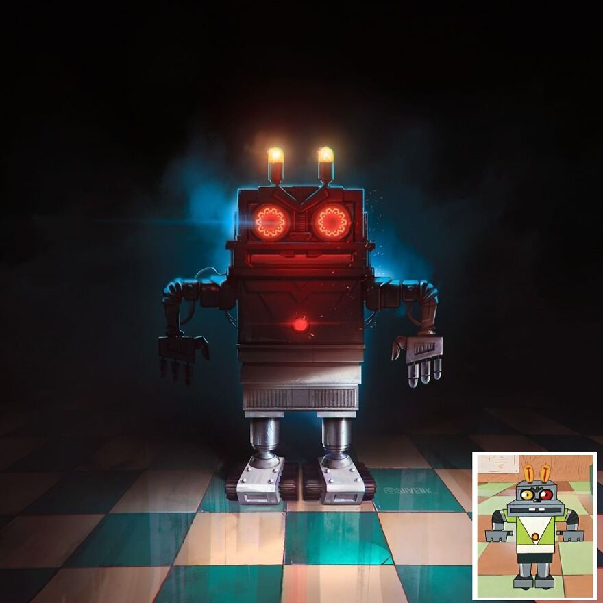 A Russian Artist Makes Her Favorite Soviet Cartoon Heroes More Realistic (28 Pics)