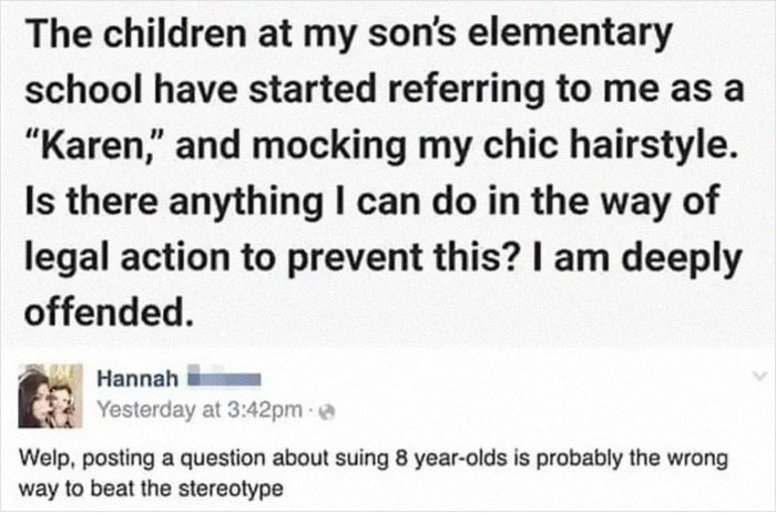 Eb Is Offended For Being Called A Karen By 8-Year Olds