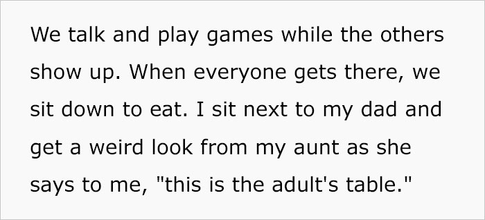 22-Year-Old Guy Gets Asked To Sit With The Kids At Family Party, Takes The Quiche He Brought And Just Leaves