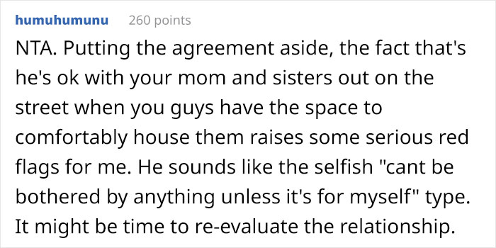 "We Have Two Rooms Available": Woman Is Confused After Fianc&eacute; Refuses To Let Her Family Move In For A While, Even Though She Helped His Family Years Ago