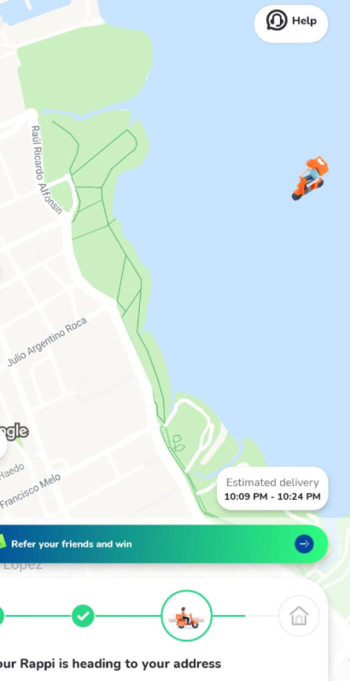 Delivery Man Committing To His Job