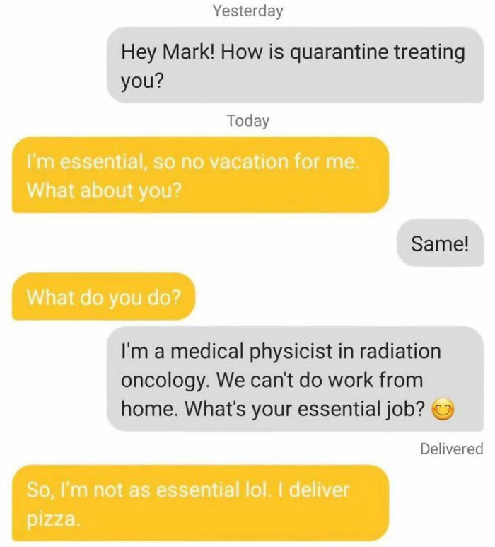 No Matter The Degree To Which You Feel Essential, We’re Grateful For You All