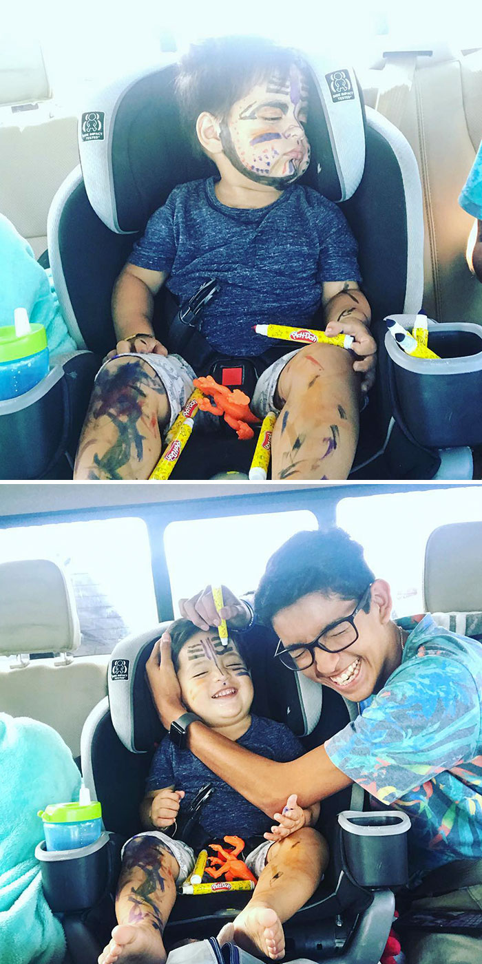 Time To Head Back Home. And Guess Who Was The First To Go To Sleep