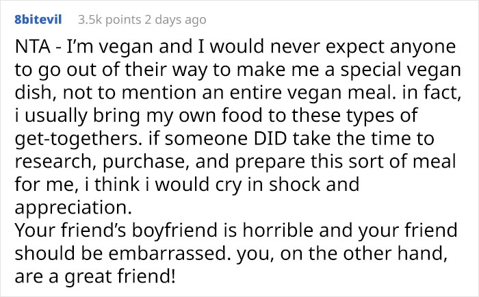 &ldquo;Am I The [Jerk] For Getting Annoyed With My Friend&rsquo;s Vegan Boyfriend?&rdquo;