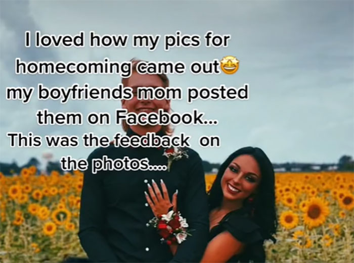 17-Year-Old Is Shook To Receive So Many Hateful Comments After Her Boyfriend's Mom Posted Their Homecoming Pics On Facebook 17-Year-Old Is Shook To Receive So Many Hateful Comments After Her Boyfriend's Mom Posted Their Homecoming Pics On Facebook
