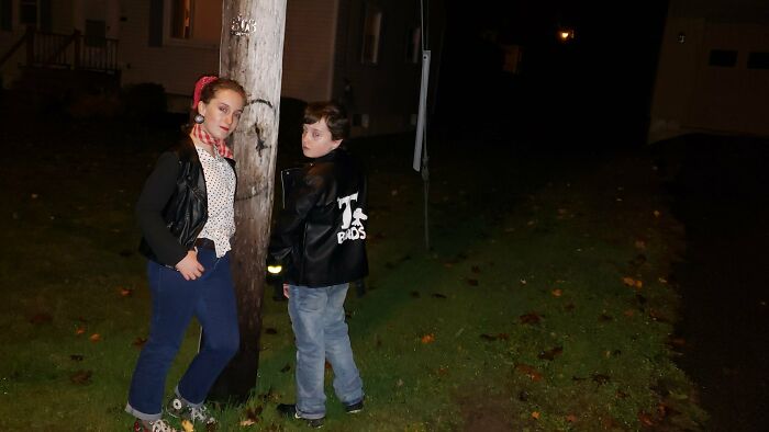 My Brother And I Went As '50s Greasers