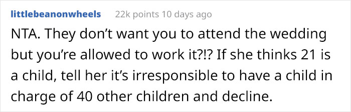 Brother's Future Wife Expects Woman To Babysit 40 Kids During Their Wedding, Goes Ballistic When She Refuses Brother's Future Wife Expects Woman To Babysit 40 Kids During Their Wedding, Goes Ballistic When She Refuses
