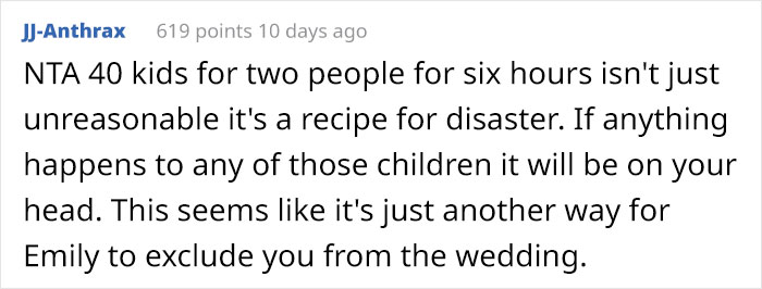 Brother's Future Wife Expects Woman To Babysit 40 Kids During Their Wedding, Goes Ballistic When She Refuses Brother's Future Wife Expects Woman To Babysit 40 Kids During Their Wedding, Goes Ballistic When She Refuses
