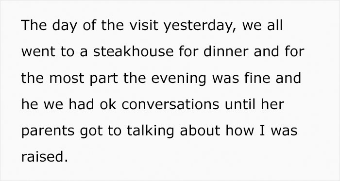 Girlfriend Gets Mad After Guy Walks Out Of Dinner With Her Parents When They Start Insulting His Brother And His Husband