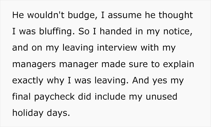 Company Doesn&rsquo;t Allow Employee To Take Their Vacation But Refuses To Pay For Them Too, So The Employee Reads The Contract And Finds A Malicious Solution