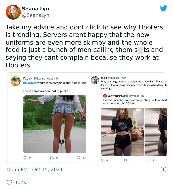 Hooters Backtracks After Employees Go Viral For Complaining About &lsquo;Disturbing&rsquo; And &lsquo;Sexist&rsquo; New Uniforms