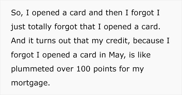 “It Will Ruin Your Life”: Woman On TikTok Reveals How Opening A Store Credit Card Plummeted Her Credit And Jeopardized Her Efforts To Buy A House “It Will Ruin Your Life”: Woman On TikTok Reveals How Opening A Store Credit Card Plummeted Her Credit And Jeopardized Her Efforts To Buy A House