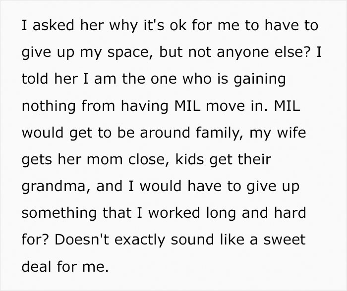 &ldquo;Am I The [Jerk] For Not Giving Up My &ldquo;Man Cave&rdquo; To Accommodate My Mother-In-Law?&rdquo;