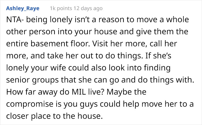 &ldquo;Am I The [Jerk] For Not Giving Up My &ldquo;Man Cave&rdquo; To Accommodate My Mother-In-Law?&rdquo;