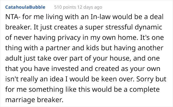 &ldquo;Am I The [Jerk] For Not Giving Up My &ldquo;Man Cave&rdquo; To Accommodate My Mother-In-Law?&rdquo;