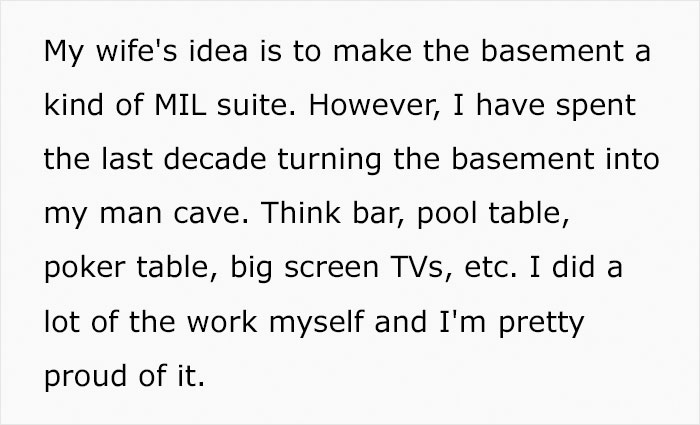 &ldquo;Am I The [Jerk] For Not Giving Up My &ldquo;Man Cave&rdquo; To Accommodate My Mother-In-Law?&rdquo;