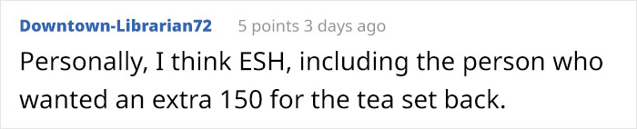 Husband Sells His Wife's Antique Tea Set For $300, Justifying He Needed The Money For His Nephew, She Sells His Xbox To Buy It Back