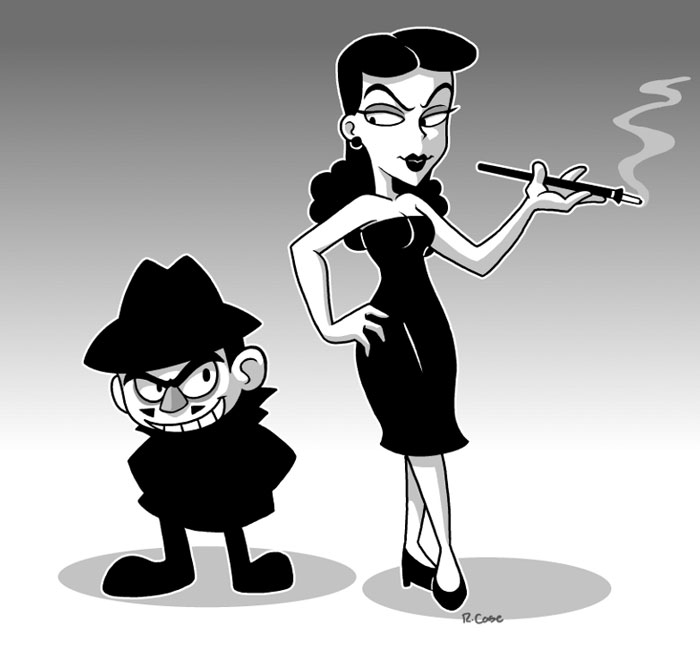 Boris and Natasha standing next to each other