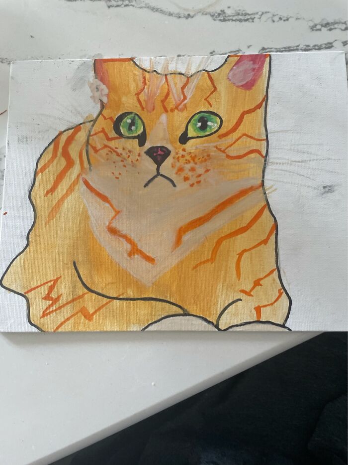 Actually A Painting But Whatever. It’s Still A Kitty Cat