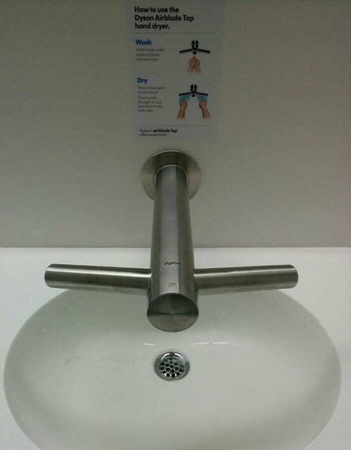 In The Iceland Airport, You Wash And Dry