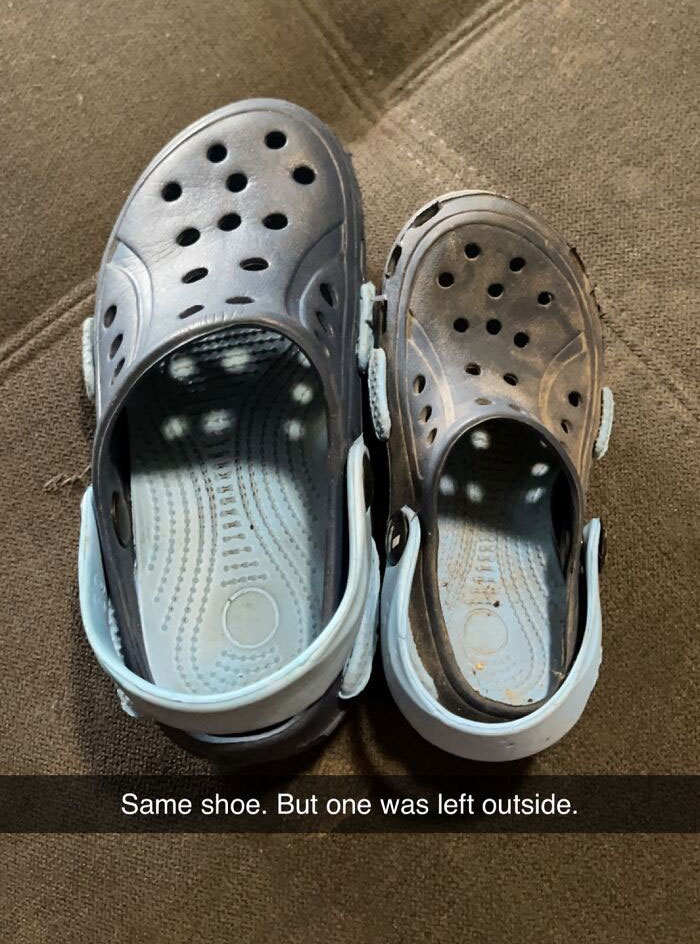 One Of My Kids Left A Shoe Outside