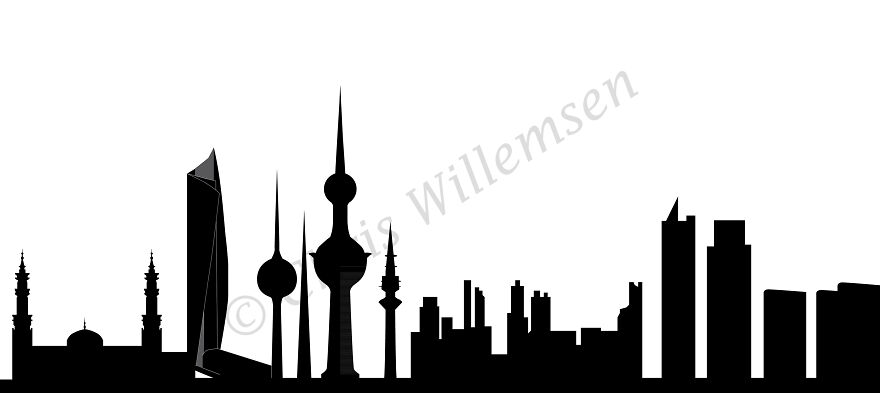 Kuwait City Skyline