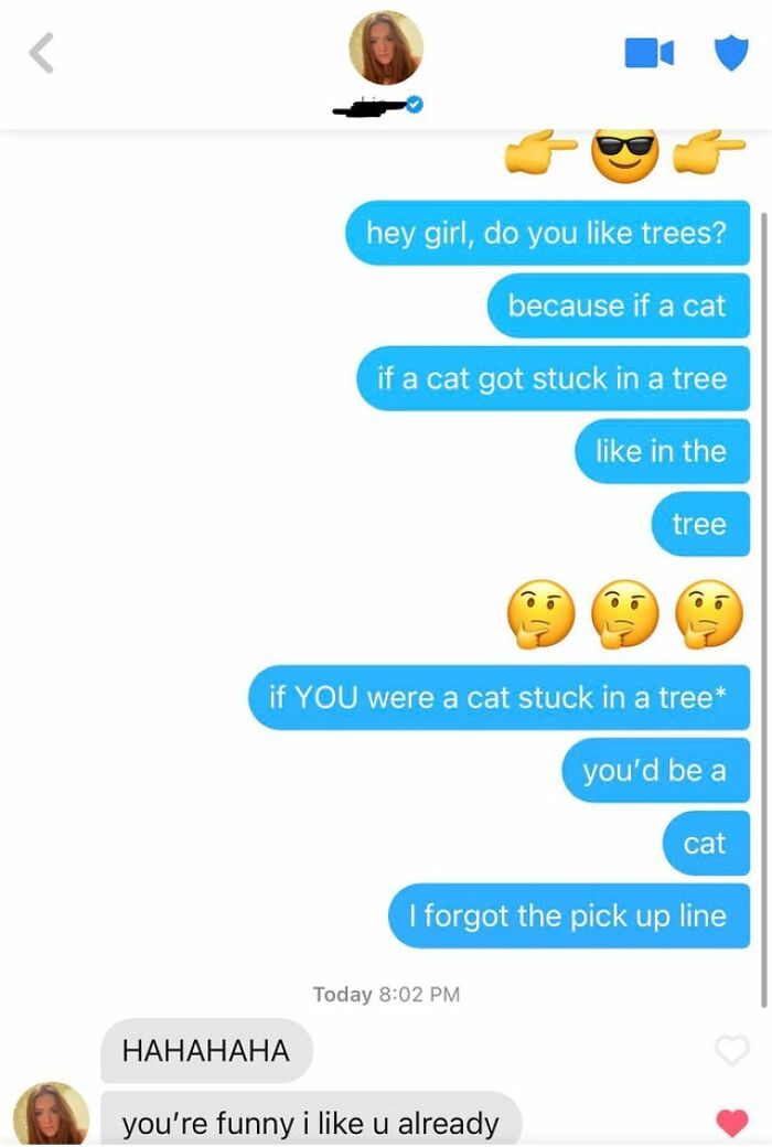 Text conversation showing a confusing and hilarious attempt at a pickup line, illustrating hard-to-follow train of thought.