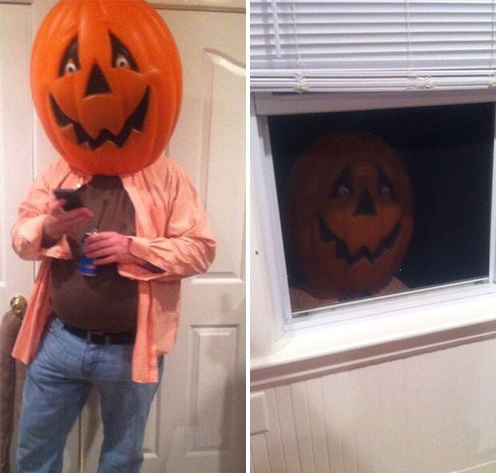 My Brother Put This Outfit Together Last Minute For A Halloween Party A Few Years Ago. It Still Kills Me Every Time I See It