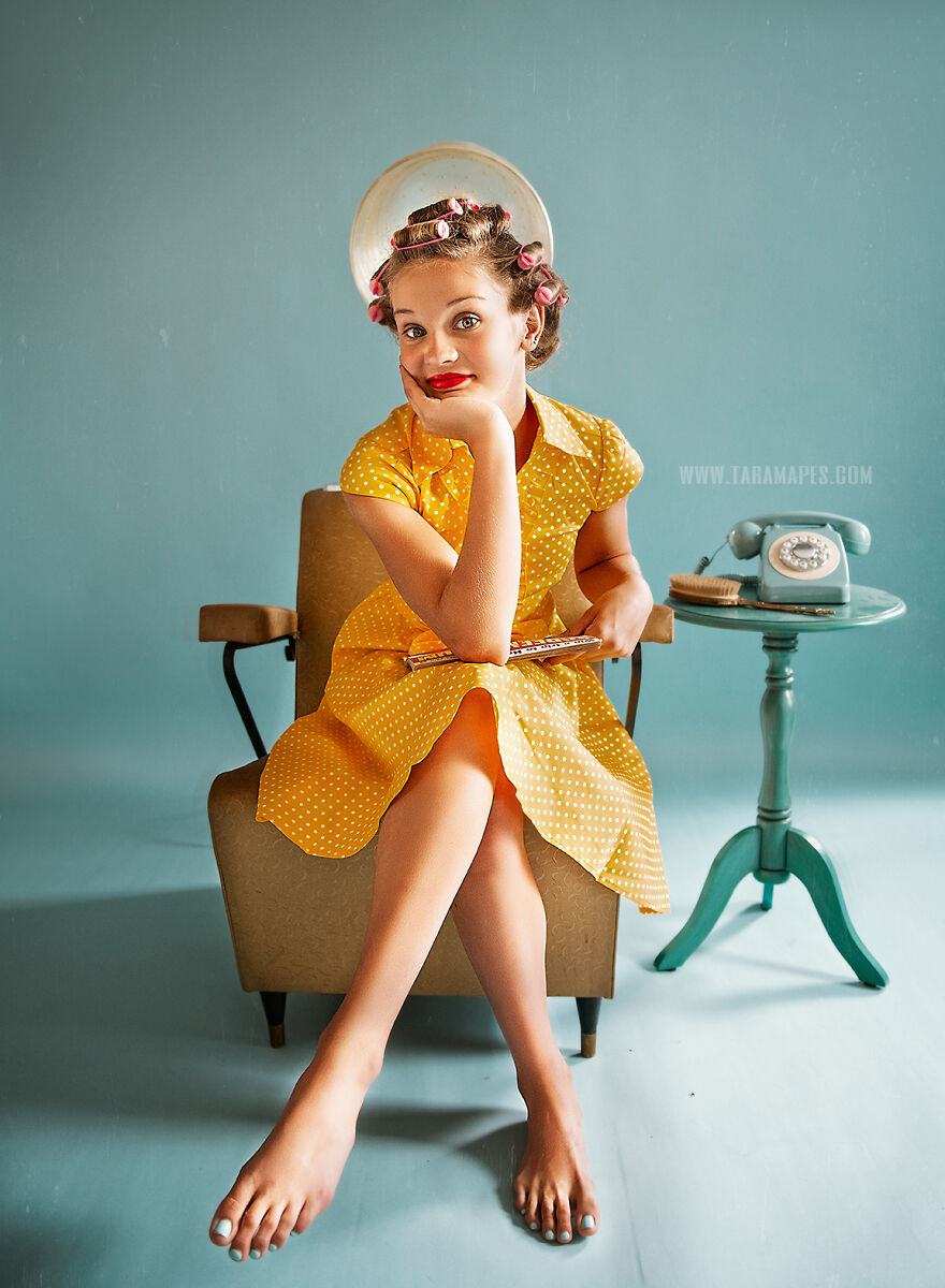 How My Adhd Helped Me Create This 50s Hair Salon Shoot (19 Pics)