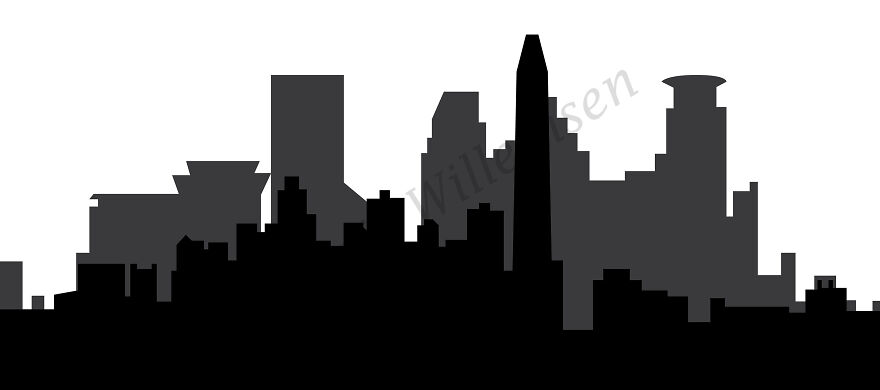 Minneapolis Mirror City Skyline