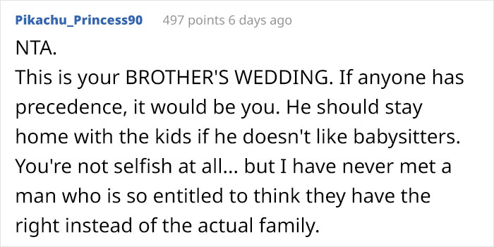 &ldquo;Entitled&rdquo; Husband Insists His Wife Should Stay Home With The Kids So He Can Attend Her Brother&rsquo;s Wedding
