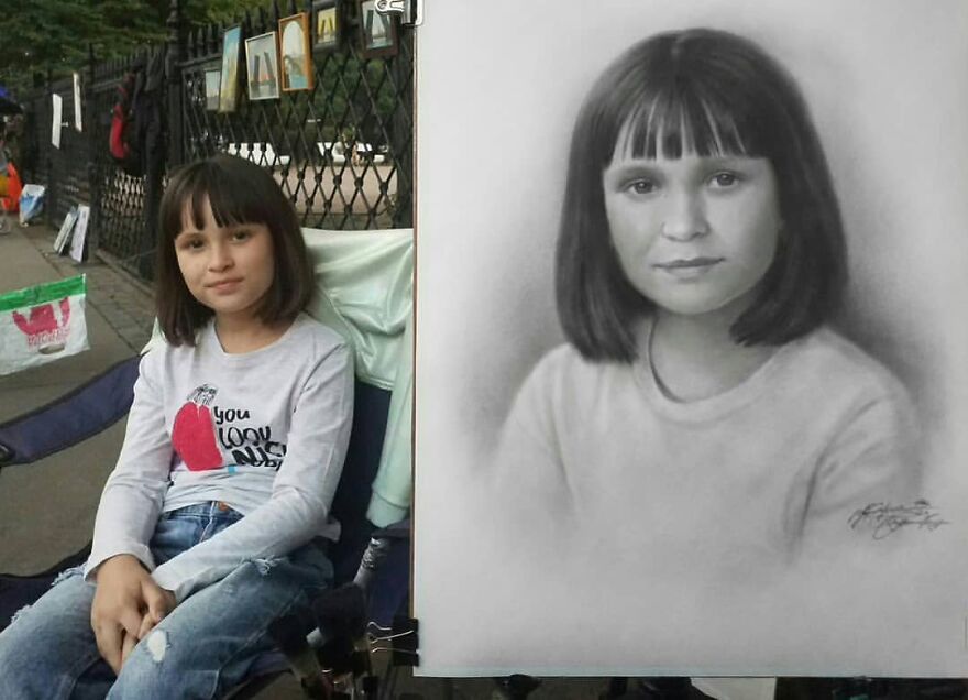 Russian Street Artist Draws Amazing Lifelike Portraits In Less Than An Hour(112 New Pics)