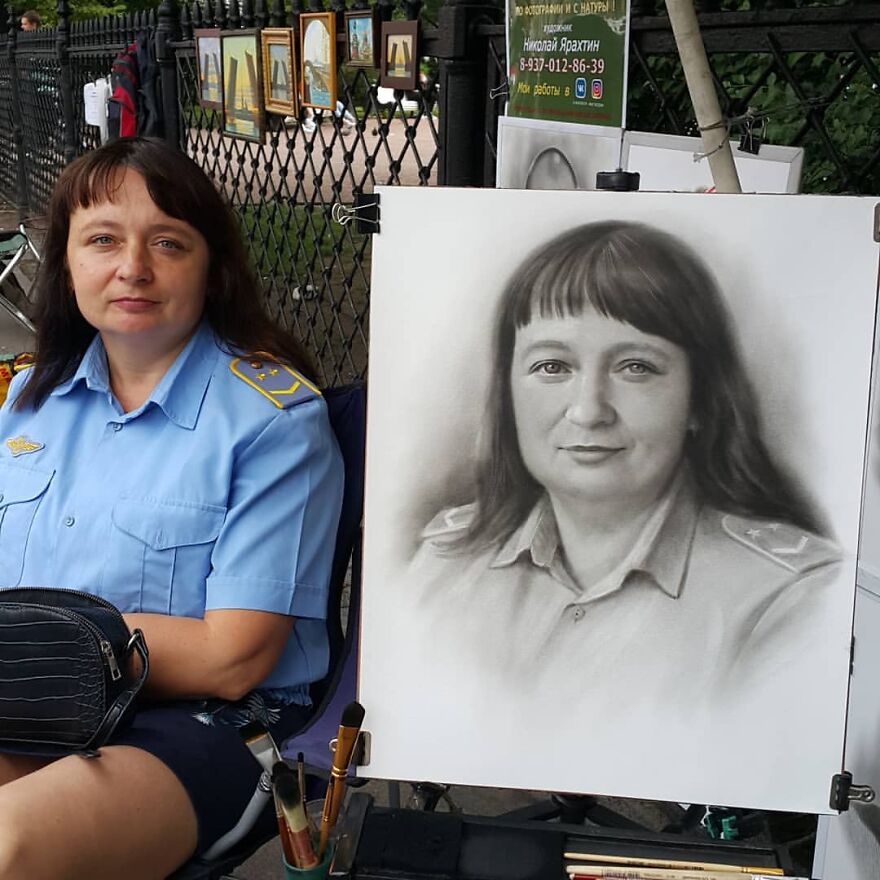 Russian Street Artist Draws Amazing Lifelike Portraits In Less Than An Hour(112 New Pics)