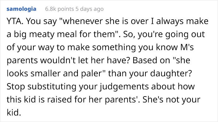 Dad Gives Meat And Dairy To His Daughter's Friend Despite Her Family Being Vegan, Wonders If His Actions Are Justified
